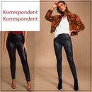 Elastische Kunstfell-Leggings