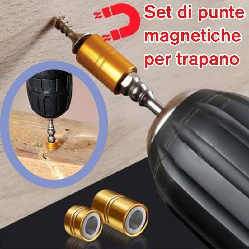 SET DI PUNTE MAGNETICHE PER TRAPANO, 4 ACCESSORI