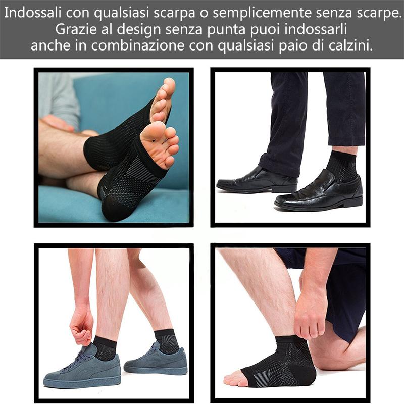 Calzini a compressione per piedi antidolorifici