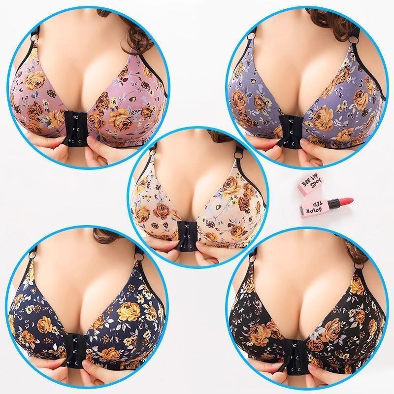 REGGISENO DONNA FIBBIA FRONTALE STAMPA ARRICCIATA