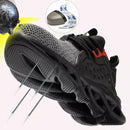 Verschleißfeste Arbeitsschuhe mit Fliegengewebe