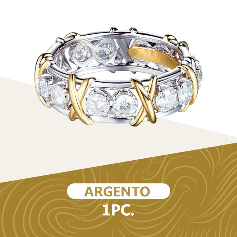 Anello linfatico magnetico in moissanite