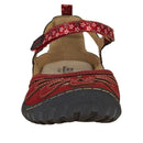 Runde, atmungsaktive, flache Sandalen