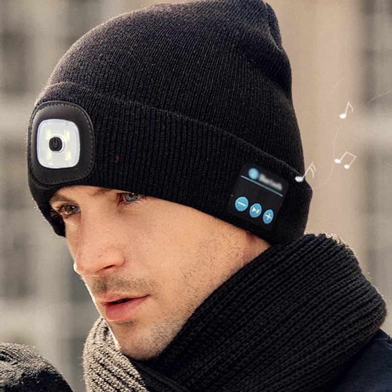 Cappello unisex in velluto leggero con Bluetooth