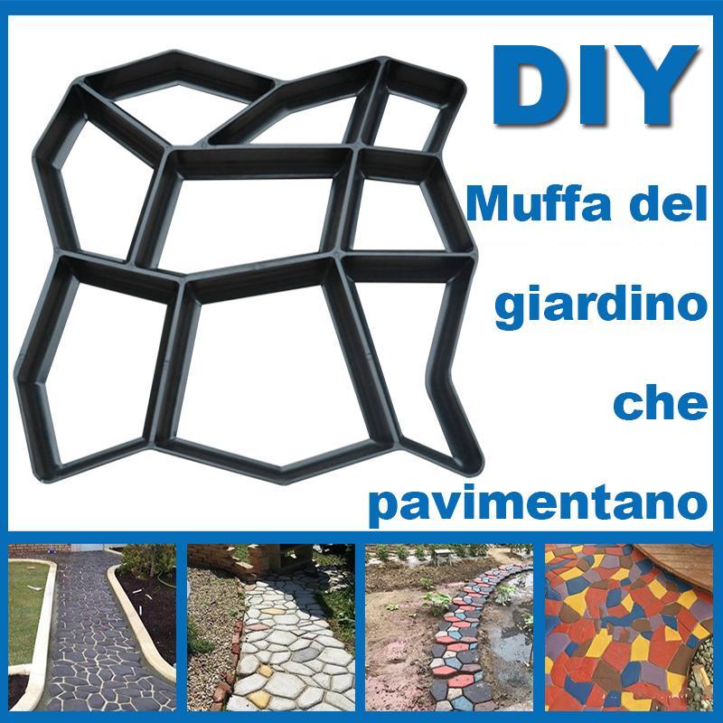 Muffa del giardino che pavimentano