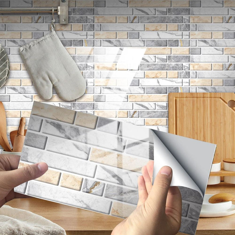 Kreative 3D-Fliesenaufkleber für die Landschaftsgestaltung