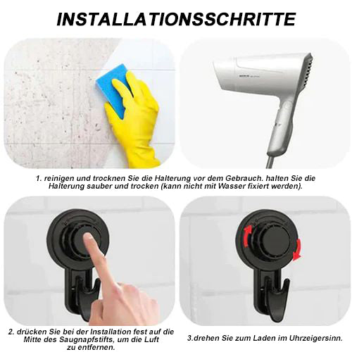 Drehbare Saugnapfhaken