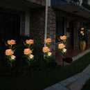 Frühlings künstliche Rose Solar Garden Stake Lichter