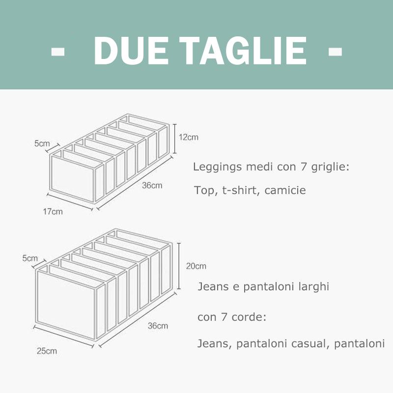 ORGANIZZATORE DI ABBIGLIAMENTO PER ARMADIO