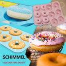 Silikonform für Donuts