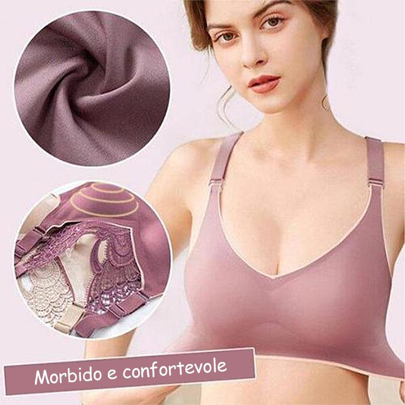 Reggiseno senza spalline con ricamo a farfalla