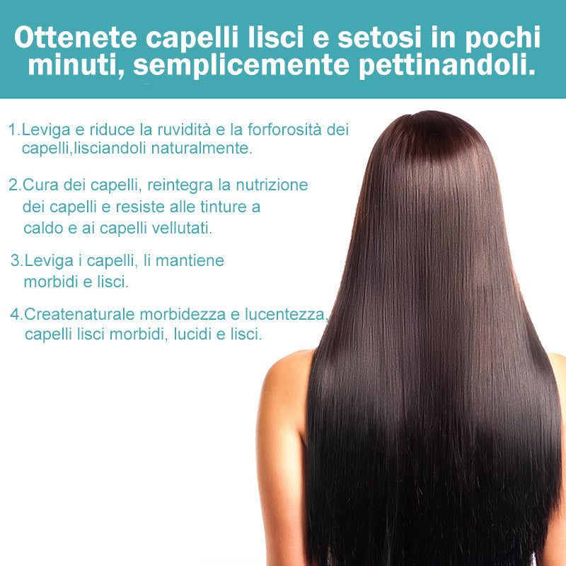 Crema correttrice di proteine per capelli lisci