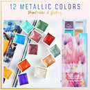 Metallic-Aquarell-Malerei-Set