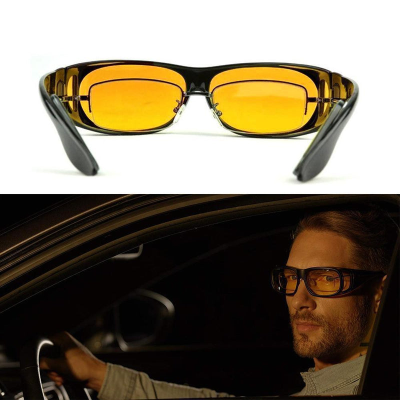 Bequee Gelbe Anti-Glanz Nachtfahrbrille - hallohaus