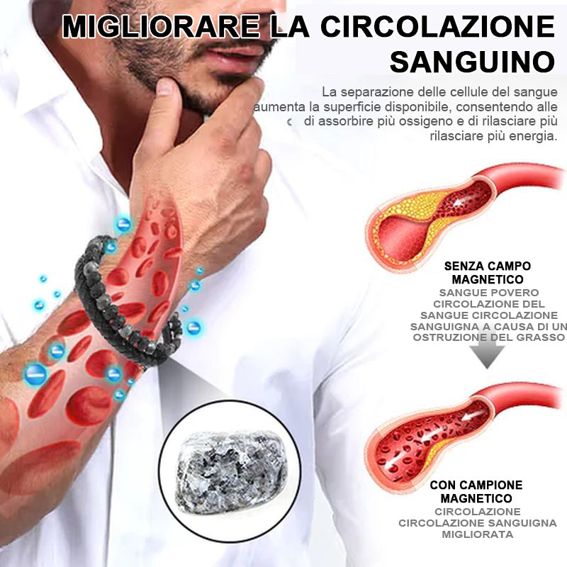 Bracciale di perle per la terapia linfatica