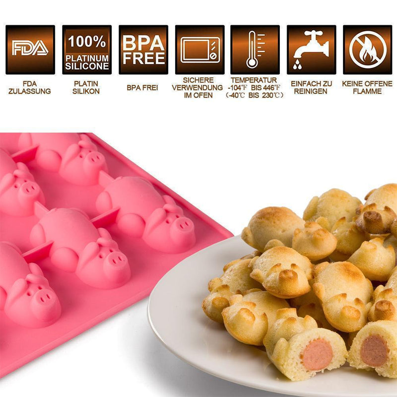 kleines Schwein-Silikonform für backen